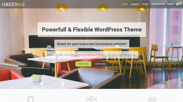 A Sneak peek at GreenInk – Upcoming Multipurpose WordPress Theme