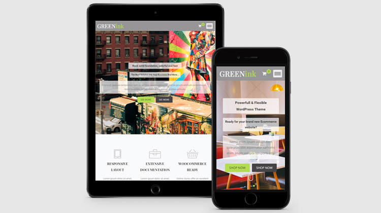 GreenInk is Responsive theme