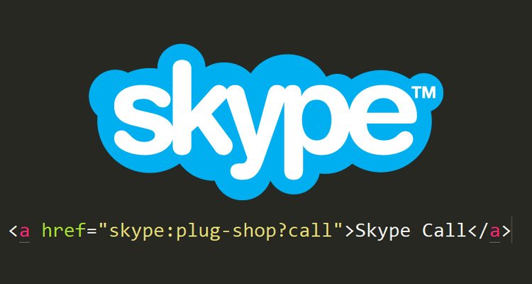 How to create HTML link that starts a Skype call